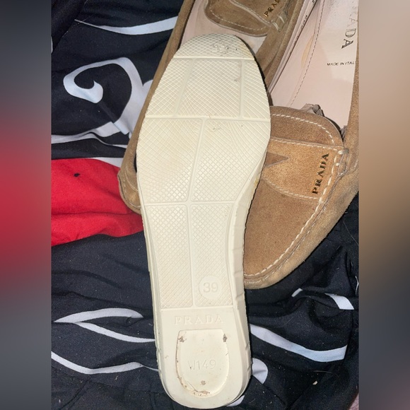 Prada Suede Moccasin Style Flats - Picture 3 of 6